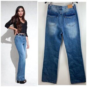 Avec Les Filles‎ High-Rise Wide-Leg Jeans 70s Y2K clean western